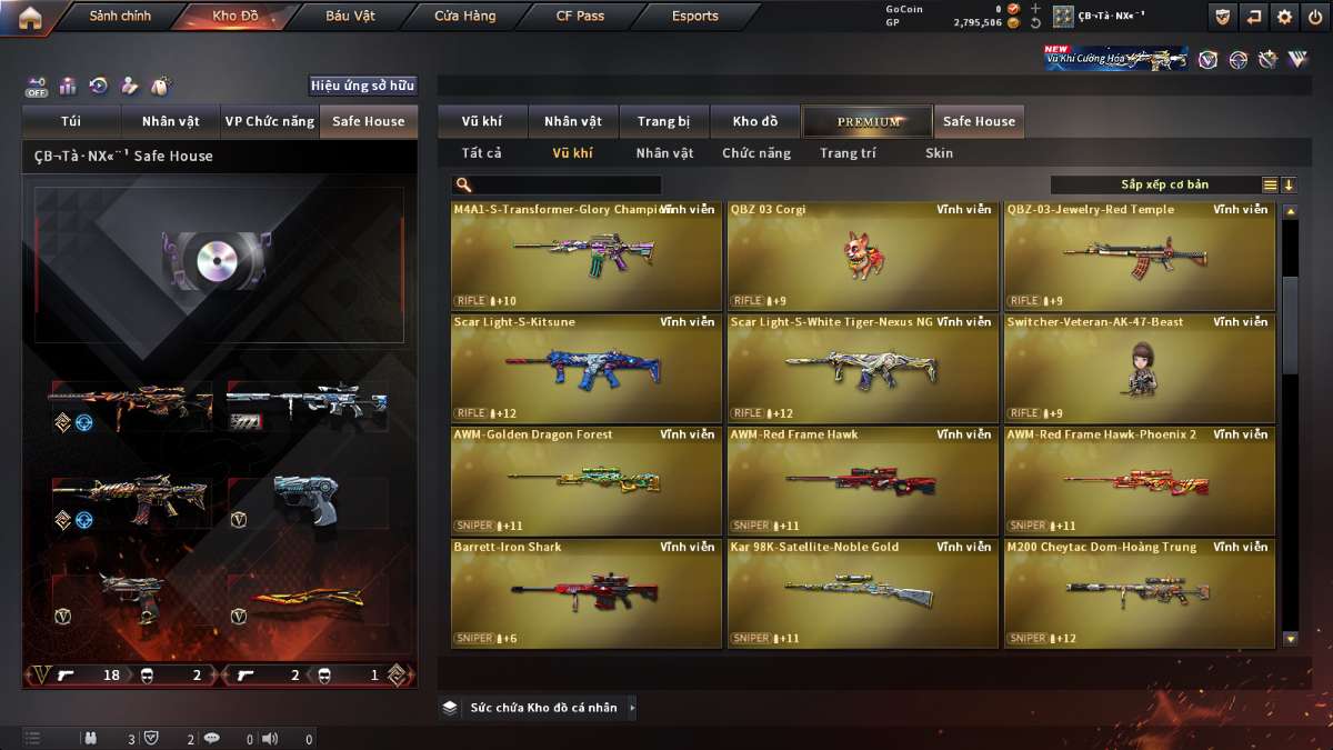 shop acc cf uy tin gia re